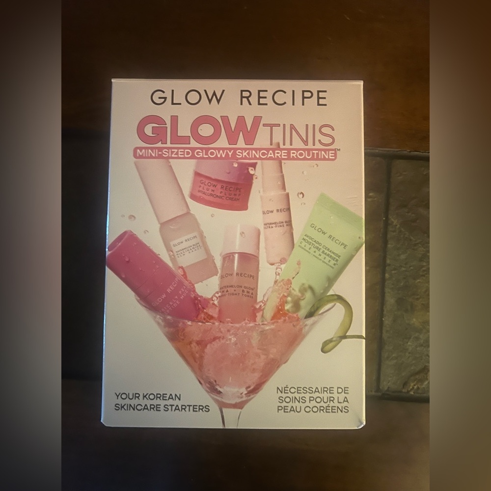 💕GLOW RECIPE GLOW TINIS MINI SIZED GLOWY SKIN CARE ROUTINE BOX SET